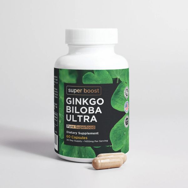 GINKGO BILOBA ULTRA - 6 MONTH SUPPLY Super Boost Nutra