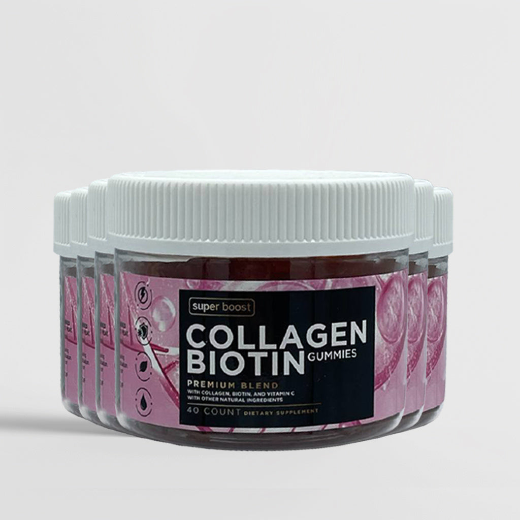 COLLAGEN + BIOTIN GUMMIES - 6 BOTTLE BUNDLE