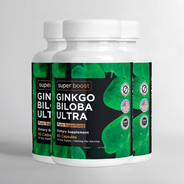 GINKGO BILOBA ULTRA - 3 MONTH SUPPLY Super Boost Nutra