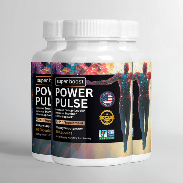 POWER PULSE - 3 MONTH SUPPLY Super Boost Nutra