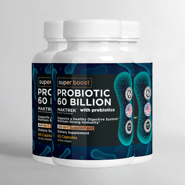 PROBIOTIC 60 BILLION - 3 MONTH SUPPLY Super Boost Nutra