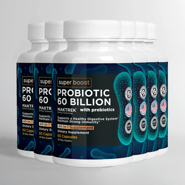 PROBIOTIC 60 BILLION - 6 MONTH SUPPLY Super Boost Nutra